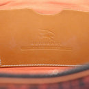 BURBERRY Blue Label Shoulder Bag Canvas Red Silver Auth BA16676-15