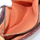 BURBERRY Blue Label Shoulder Bag Canvas Red Silver Auth BA16676-20