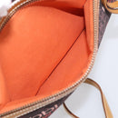 BURBERRY Blue Label Shoulder Bag Canvas Red Silver Auth BA16676-24