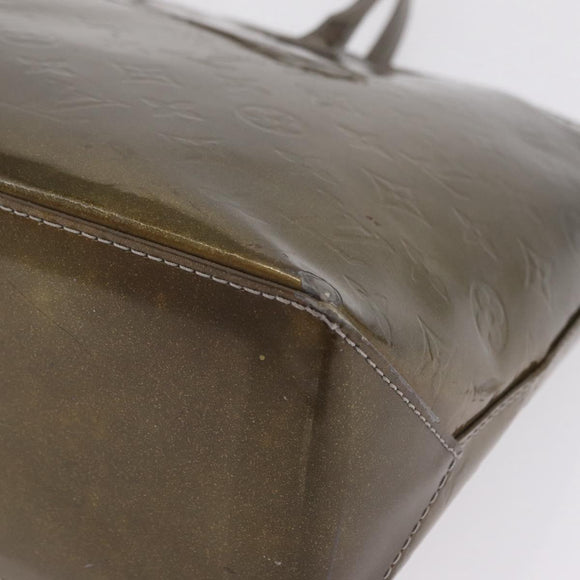 LOUIS VUITTON Monogram Vernis Wilshire PM Bag Gris Art Deco M91627 Auth BA16677