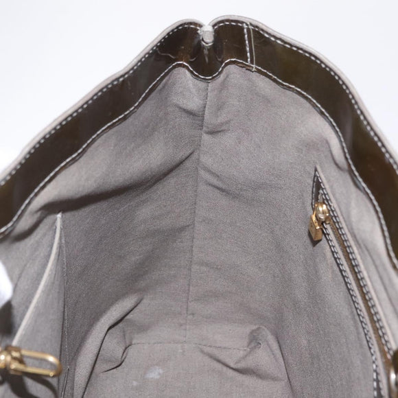 LOUIS VUITTON Monogram Vernis Wilshire PM Bag Gris Art Deco M91627 Auth BA16677