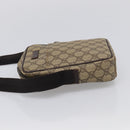 GUCCI GG Supreme Shoulder Bag PVC Beige Silver 122754 Auth BA16678-4