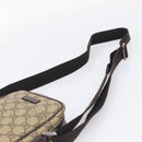 GUCCI GG Supreme Shoulder Bag PVC Beige Silver 122754 Auth BA16678-8