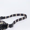CHANEL Sports Line Shoulder Bag Nylon Black Silver CC Auth BA16680-10