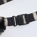 CHANEL Sports Line Shoulder Bag Nylon Black Silver CC Auth BA16680-12