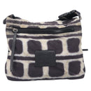 CHANEL Sports Line Shoulder Bag Nylon Black Silver CC Auth BA16680-2