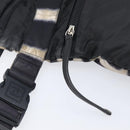 CHANEL Sports Line Shoulder Bag Nylon Black Silver CC Auth BA16680-26