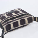 CHANEL Sports Line Shoulder Bag Nylon Black Silver CC Auth BA16680-8