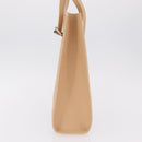 Cartier Tote Bag Leather Beige Silver Auth BA16682V-4