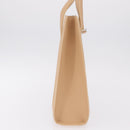 Cartier Tote Bag Leather Beige Silver Auth BA16682V-6
