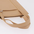 Cartier Tote Bag Leather Beige Silver Auth BA16682V-8