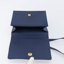 GIVENCHY Shoulder Bag Leather Navy Gold Auth BA16683A-15