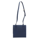 GIVENCHY Shoulder Bag Leather Navy Gold Auth BA16683A-3