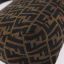 FENDI Zucca Canvas Mamma Baguette Shoulder Bag Brown Black Auth BA16684V-14