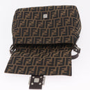 FENDI Zucca Canvas Mamma Baguette Shoulder Bag Brown Black Auth BA16684V-20