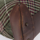 BURBERRY Tote Bag Wool Green Auth BA16686-12