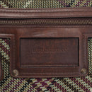 BURBERRY Tote Bag Wool Green Auth BA16686-16