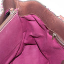 BURBERRY Tote Bag Wool Green Auth BA16686-20