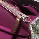BURBERRY Tote Bag Wool Green Auth BA16686-25