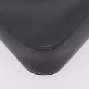 Salvatore Ferragamo Gancini Shoulder Bag Leather Gray Silver Auth BA16687-10