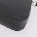 Salvatore Ferragamo Gancini Shoulder Bag Leather Gray Silver Auth BA16687-11