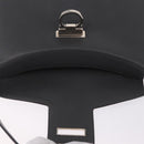 Salvatore Ferragamo Gancini Shoulder Bag Leather Gray Silver Auth BA16687-16