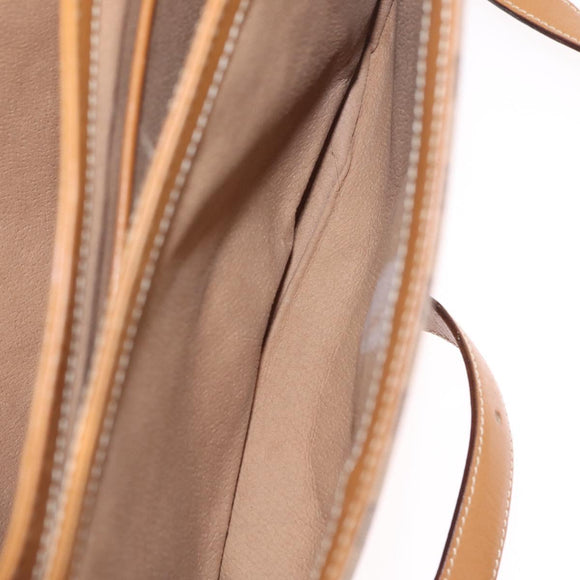 GUCCI Micro GG Supreme Shoulder Bag PVC Beige Gold 001 406 1780 Auth BA16691A