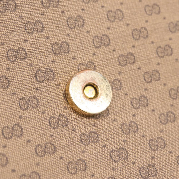 GUCCI Micro GG Supreme Shoulder Bag PVC Beige Gold 001 406 1780 Auth BA16691A