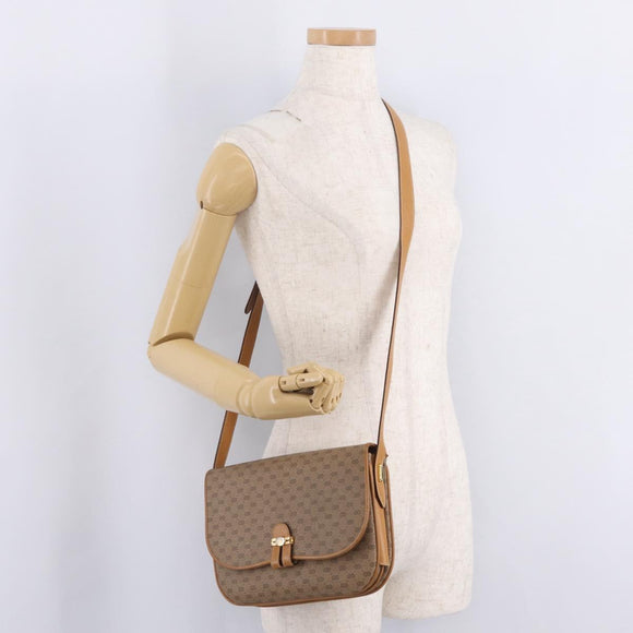 GUCCI Micro GG Supreme Shoulder Bag PVC Beige Gold 001 406 1780 Auth BA16691A