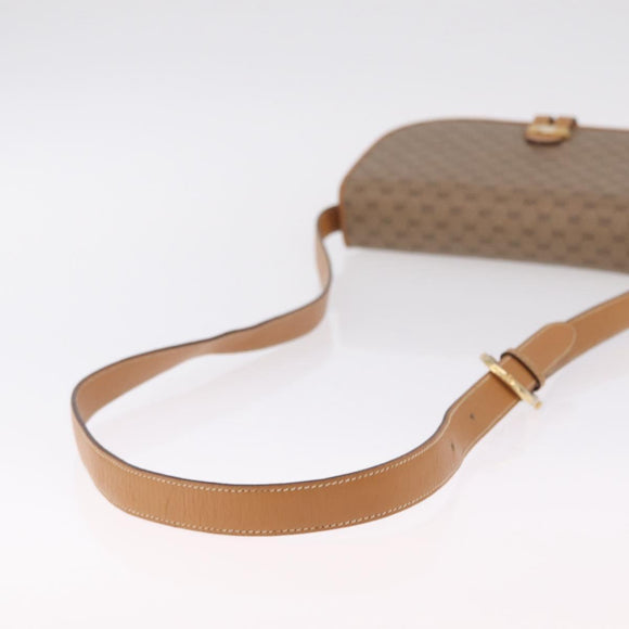 GUCCI Micro GG Supreme Shoulder Bag PVC Beige Gold 001 406 1780 Auth BA16691A
