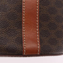CELINE Macadam Canvas Shoulder Bag PVC Leather Brown Gold Auth BA16692-14