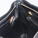 CHANEL Matelasse Chain Shoulder Bag Lamb Skin Black Gold CC Auth BA16693-20