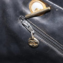 CHANEL Matelasse Chain Shoulder Bag Lamb Skin Black Gold CC Auth BA16693-21