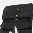 Bally Chain Shoulder Bag Leather Black Gold Auth BA16698-19