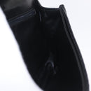 Bally Chain Shoulder Bag Leather Black Gold Auth BA16698-22