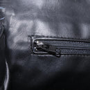 Bally Chain Shoulder Bag Leather Black Gold Auth BA16698-25