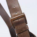 CELINE Shoulder Bag Velor Autumn Winter 2002 Collection Brown Auth BA16699-14