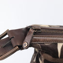 CELINE Shoulder Bag Velor Autumn Winter 2002 Collection Brown Auth BA16699-16