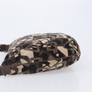 CELINE Shoulder Bag Velor Autumn Winter 2002 Collection Brown Auth BA16699-5