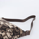 CELINE Shoulder Bag Velor Autumn Winter 2002 Collection Brown Auth BA16699-8