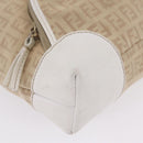 FENDI Zucchino Canvas Hand Bag Beige Gold Auth BA16701-12
