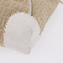 FENDI Zucchino Canvas Hand Bag Beige Gold Auth BA16701-13
