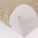 FENDI Zucchino Canvas Hand Bag Beige Gold Auth BA16701-14