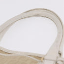 FENDI Zucchino Canvas Hand Bag Beige Gold Auth BA16701-9