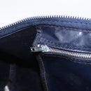 Christian Dior Trotter Canvas Boston Bag Navy Silver Auth BA16702A-22