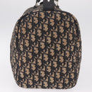 Christian Dior Trotter Canvas Boston Bag Navy Silver Auth BA16702A-7