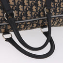 Christian Dior Trotter Canvas Boston Bag Navy Silver Auth BA16702A-9