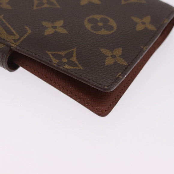 LOUIS VUITTON Monogram Agenda PM Day Planner Cover R20005 LV Auth BA16704