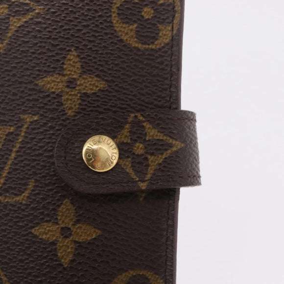LOUIS VUITTON Monogram Agenda PM Day Planner Cover R20005 LV Auth BA16704