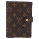 LOUIS VUITTON Monogram Agenda PM Day Planner Cover R20005 LV Auth BA16704-2